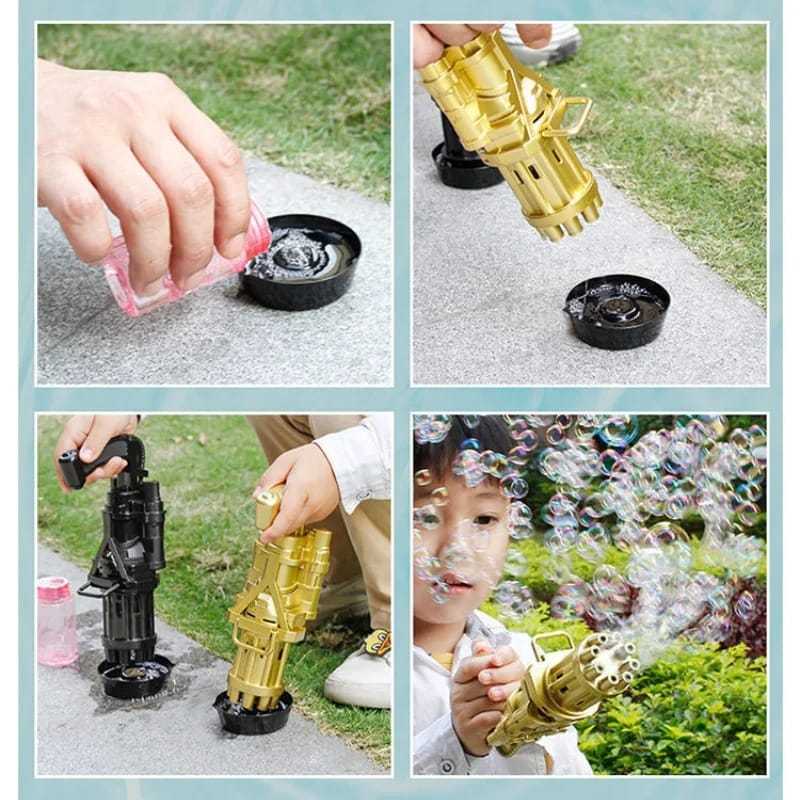 Automatic Bubble Gun Machine – Fun Outdoor Toy for Kids (Random Color)